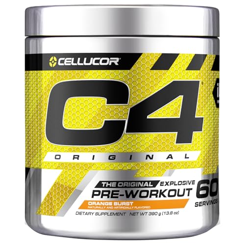 CELLUCOR C4 Original The Original Explosive Pre-Workout – Orange Burst, 60 Servings