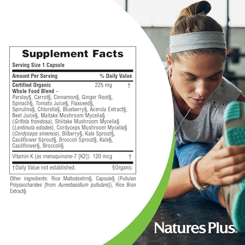 Nature's Plus Source of Life Garden Vitamin K2 - 60 Vegan Capsules