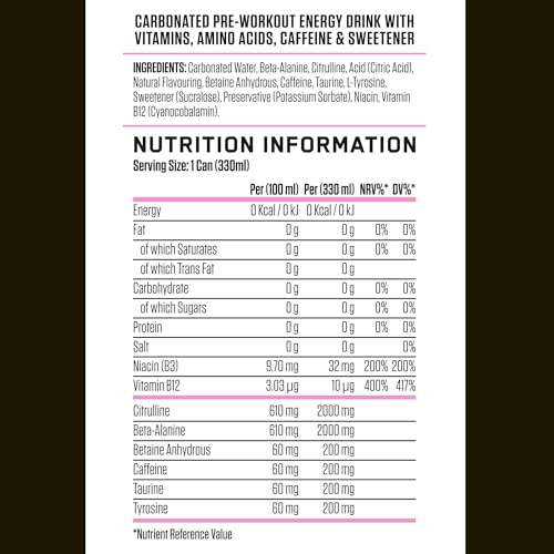 Applied Nutrition ABE Pre Workout Can - All Black Everything (Fruit Candy Flavor, 12 Cans)