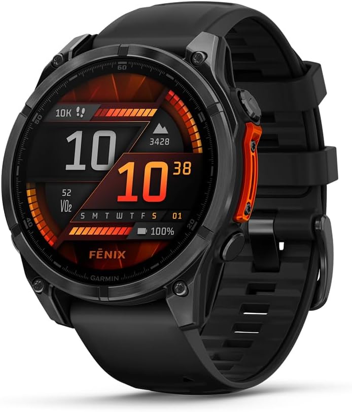 Garmin Fenix 8 Smartwatch 47mm AMOLED Slate Gray with Black Band
