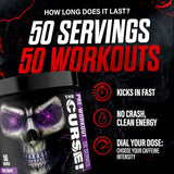 JNX Sports The Curse!® Pre-Workout - Blue Raspberry - 8.8 oz (250 g)