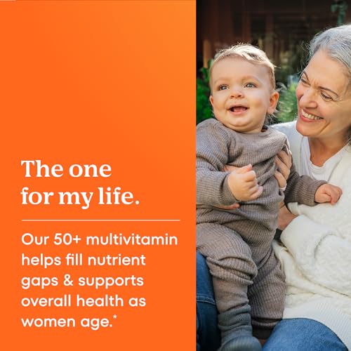 One A Day Women’s 50+ Multivitamin, 200 Tablets, Immune, Calcium, Iron & More, Excellent for Older Adults