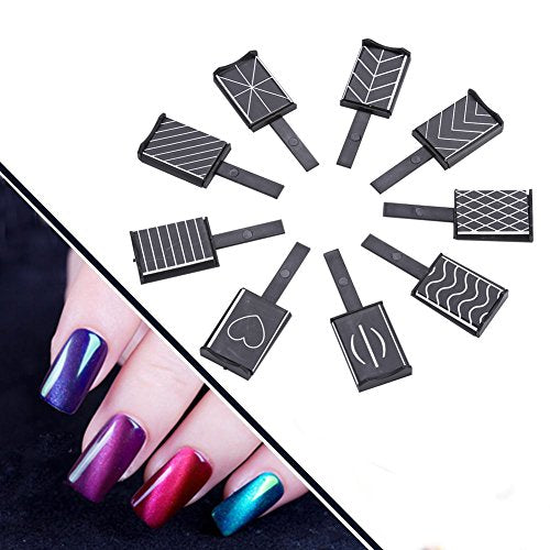 Born Pretty Magnetic Nail Polish & Cat Eye Magnet Tool Kit - 11 Pcs Set