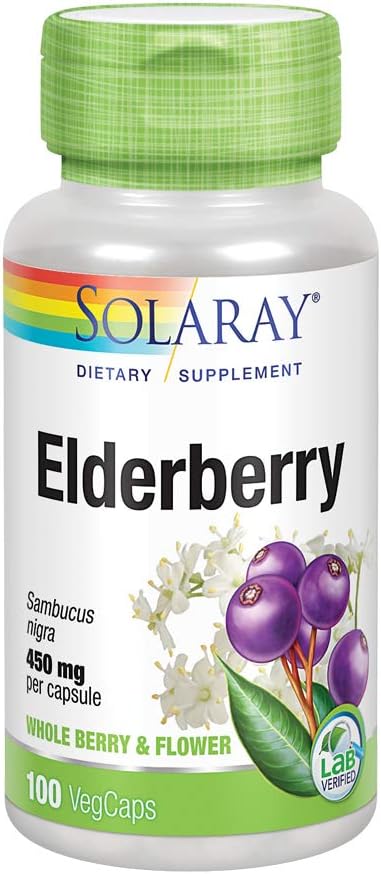 Solaray Elderberry - Immune System Support (100 Caps)