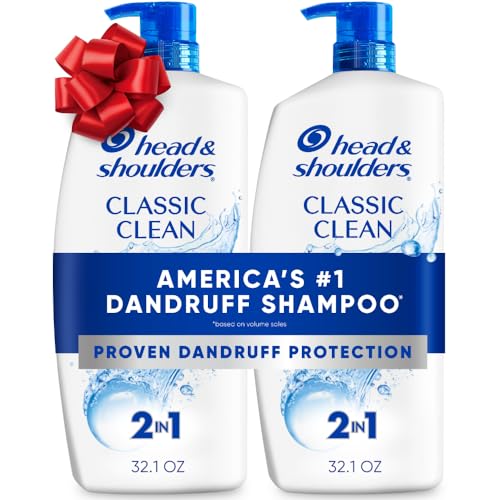 Head & Shoulders 2-in-1 Classic Clean Anti-Dandruff Shampoo & Conditioner - Twin Pack, 32.1 Fl Oz