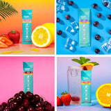 NatureWorks HydroMATE Electrolytes Powder - Sugar-Free Hydration Sticks with Vitamin C - Variety Pack (16 Sticks)