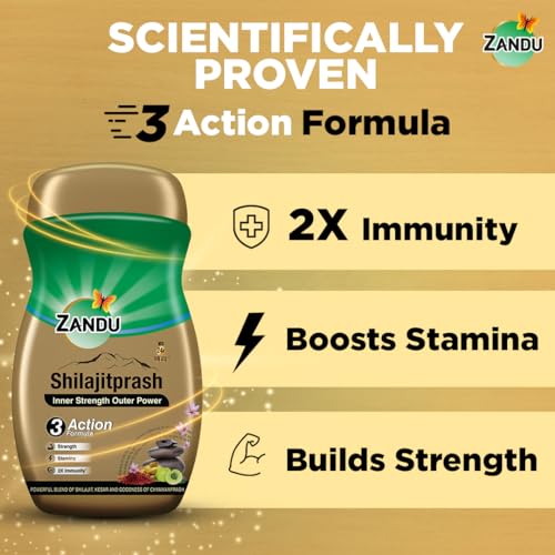 Zandu Shilajitprash, Ayurvedic Herbal Strength & Immunity Paste, 900 Gm Jar