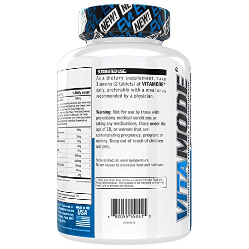 Evlution Nutrition Mens Multivitamin, VitaMode - High Performance Daily Vitamin Support (60 Servings)