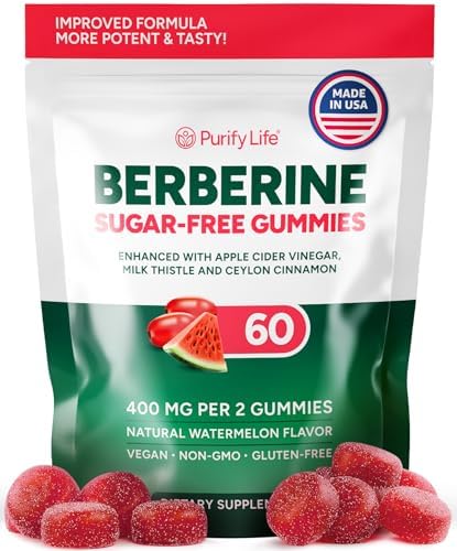 Keto Berberine Complex Gummies (Sugar-Free) with Ceylon Cinnamon, Milk Thistle, ACV [AMPK Metabolic Activator] Berberine Supplement for Metabolism, Energy, Gut Health, Fasting & Body Mass Control