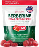 Keto Berberine Complex Gummies (Sugar-Free) with Ceylon Cinnamon, Milk Thistle, ACV [AMPK Metabolic Activator] Berberine Supplement for Metabolism, Energy, Gut Health, Fasting & Body Mass Control
