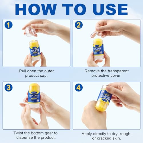 60% Urea Cream Stick with 2% Salicylic Acid - Maximum Strength Callus Remover 1.4oz