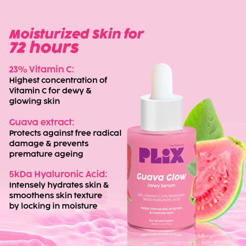Plix The Plant Fix 23% Vitamin C Guava Face Serum (20ml) - Brightening & Even Tone