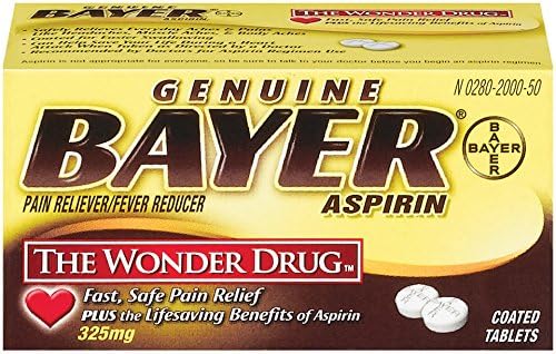 Bayer Aspirin - 325mg Tablets (100 Count)