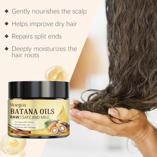 Organic Batana Oil Hair Growth Cream - 120g for Nourishment & Heat Protection