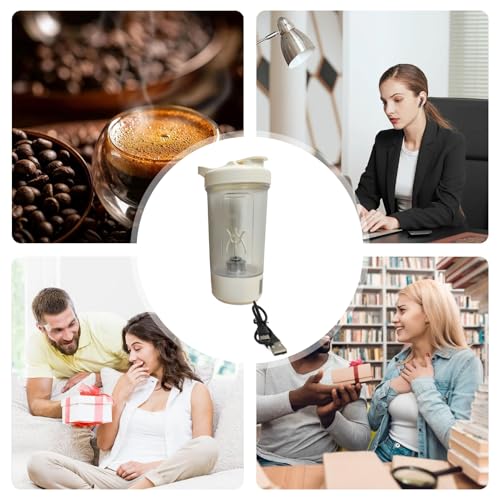 Rechargeable Powder Blender Shaker Cup | 450ml Portable Cocktail Mixer (Studio Trek)