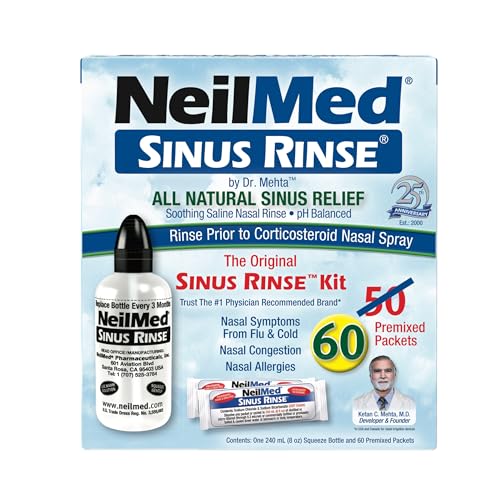NeilMed Sinus Rinse Complete Nasal Wash Kit for Sinus Relief