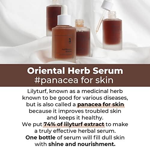 Numbuzin No.1 Glossy Essence Serum – 1.69 fl oz / 50ml | Herbal Formula for Dull, Aging Skin