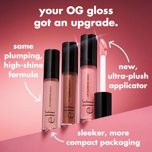 e.l.f. Lip Plumping Gloss - Mocha - Hydrating & Volumizing