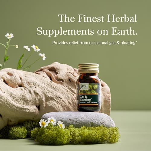 Gaia Herbs RapidRelief Gas & Bloating Relief Capsules (50 Capsules)