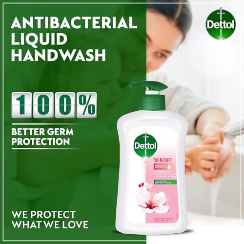 Dettol Rose & Sakura Hand Wash (2 x 200ml) - Germ Protection & Soft Skin