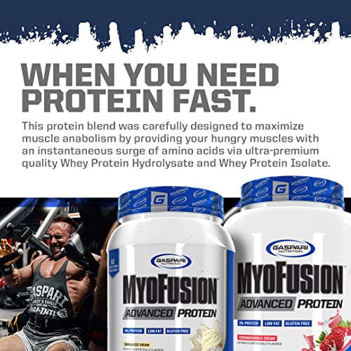 Gaspari Nutrition MyoFusion Advanced Protein Blend Vanilla Ice Cream 4 lbs - Multi-Phase Protein Matrix