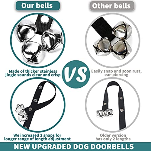 BluTree Premium Dog Doorbells for Potty Training - 7 Extra Large Adjustable Bells