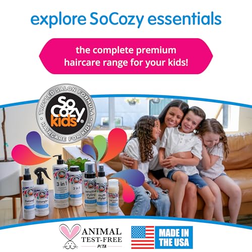 So Cozy Kids Detangler Leave-In Conditioner Spray - Softens & Strengthens Hair, 5.2 fl oz