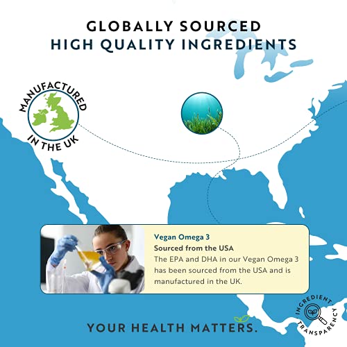 Nutravita Vegan Omega-3 Algal Oil (600mg DHA, 300mg EPA) - 60 Softgels