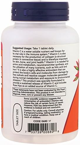 Now Foods Vitamin C 1000 Sustained Release 100 Tablets