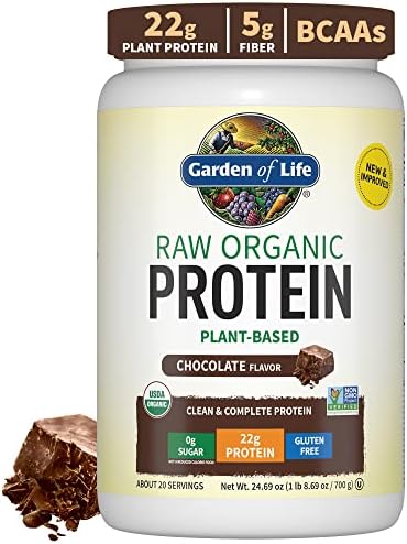 Garden of Life, RAW Organic Protein, Plant-Based, Chocolate, 24.69 oz (700 g