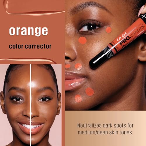 L.A. Girl Pro Conceal HD Concealer, GC990 Orange, 8 gm