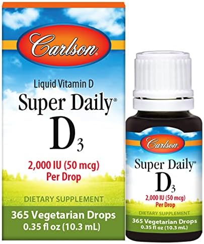 Carlson Labs Super Daily D3 2000 IU - Supports Immune Health & Bone Strength