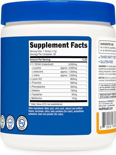 Nutricost EAA Powder (Peach Mango): 30 Servings