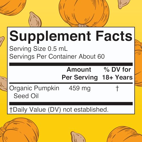 MaryRuth's Pumpkin Seed Oil Liquid Drops - USDA Organic for Hair, Skin & Urinary Health - 1 Fl Oz