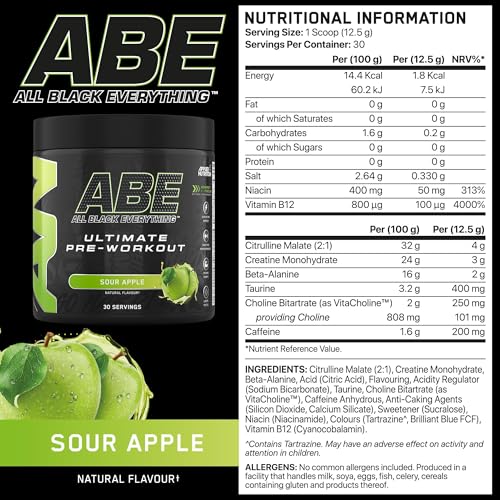 Applied Nutrition Bundle: ABE Pre Workout 375g + 750ml Steel Protein Shaker