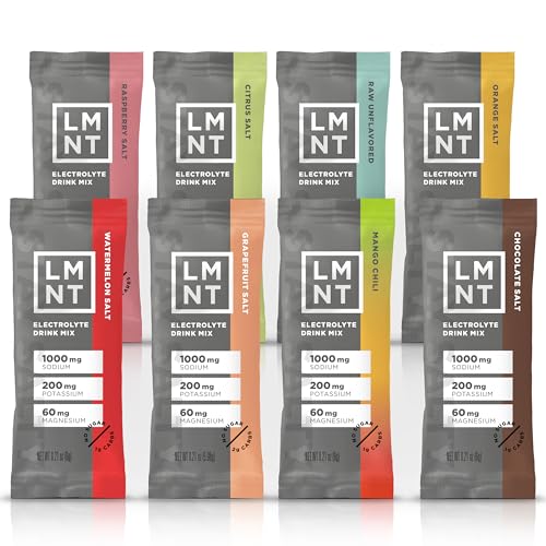 LMNT Zero-Sugar Electrolytes Sample Pack - 8 Sticks | Keto & Paleo Friendly Hydration