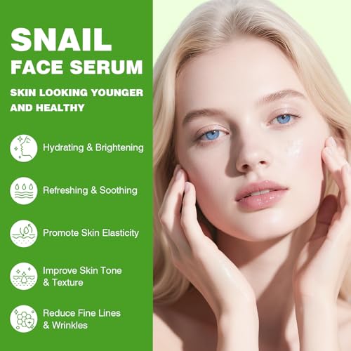 Snail Mucin Serum for Face - 30ml Hydrating Repairing Facial Essence