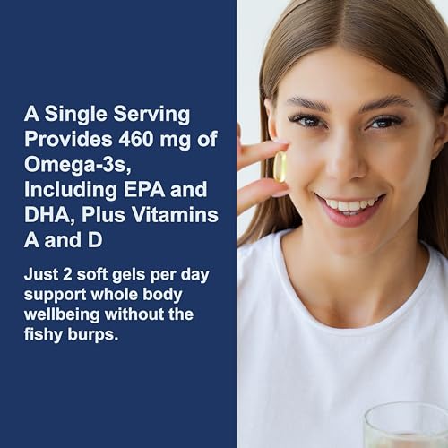 Carlson Cod Liver Oil Gems - 180 Softgels with Vitamins A & D3, Natural Lemon