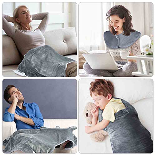 BEONE Large Electric Heating Pad - Back, Neck & Shoulder Pain Relief (100x60cm)