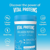 Vital Proteins Collagen Peptides 284 G Unflavoured Bovine Sourced Food Supplement Powder
