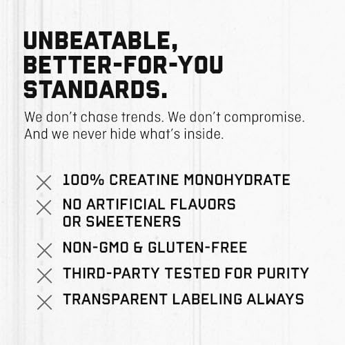 Jocko Fuel Creatine Monohydrate Stick Packs – 30 Servings Unflavored for Athletic Performance & Muscle Health