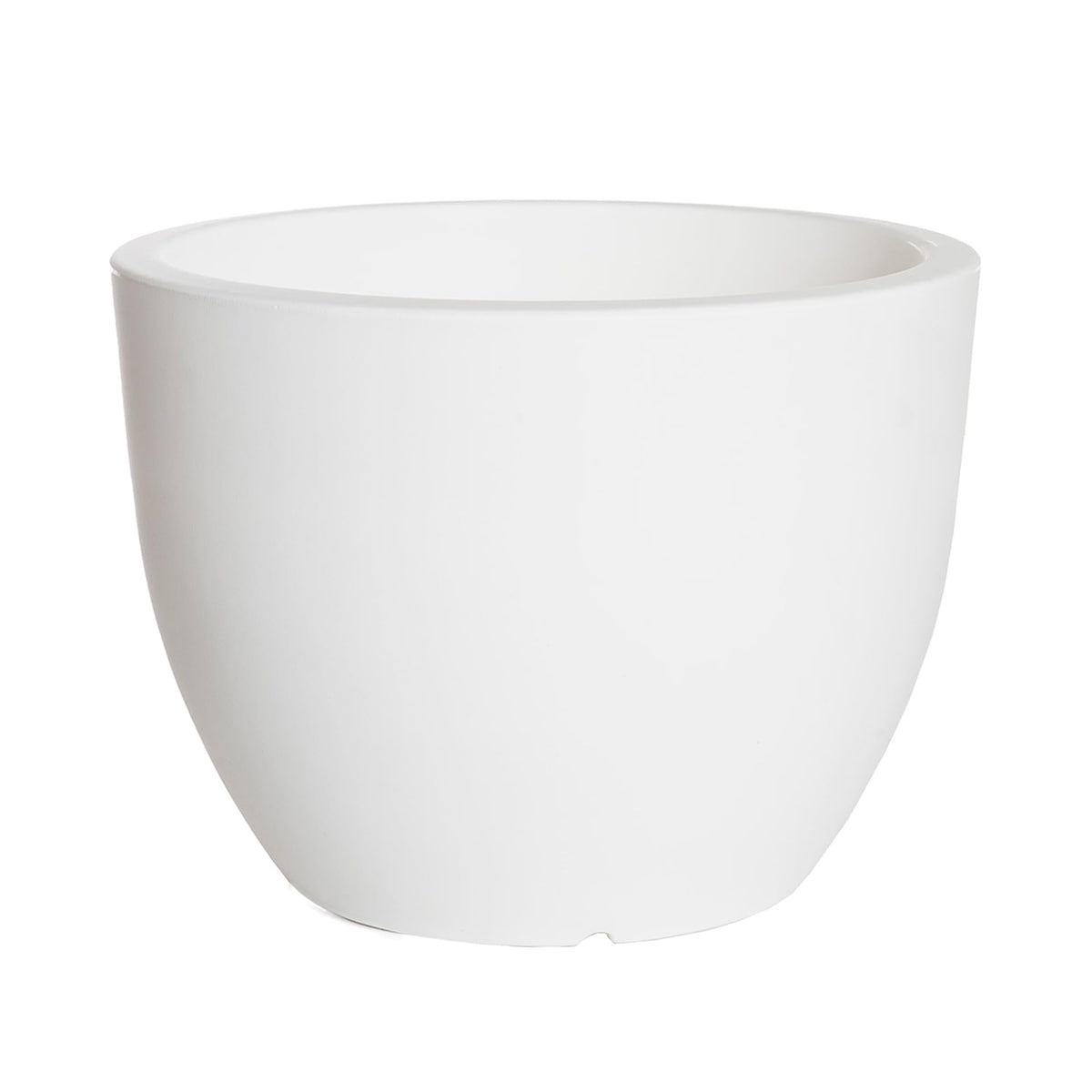 WELL HOME Ordesa Flower Pot – 30x34 cm White Ceramic Planter