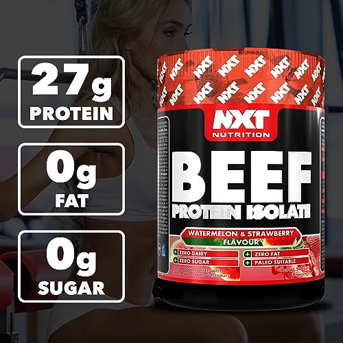 NXT Nutrition Beef Protein Isolate 540g Strawberry & Watermelon - High Protein Dairy-Free