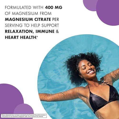 Bluebonnet Nutrition Magnesium Citrate 400mg - 120 Caplets for Muscle & Nerve Support