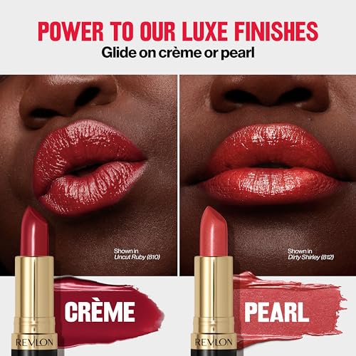 Revlon Super Lustrous Lipstick Rose Velvet, Rose #130 - Rich, Long Lasting Lip Color