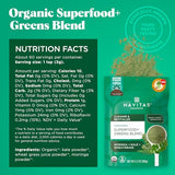 Organic Superfood + Greens Blend Powder - Nutrient-Dense Mix by Navitas Organics, 6.3oz Pouch