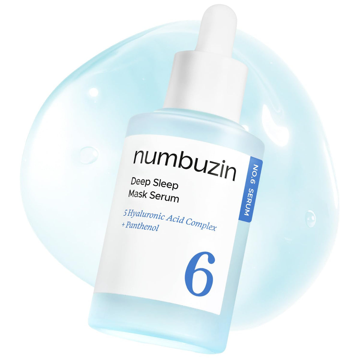 numbuzin No.6 Deep Sleep Mask Serum – Overnight Hydration with Iceland Glacier Water & Hyaluronic Acid | Niacinamide Sleep Mask for Dry Skin | 50ml