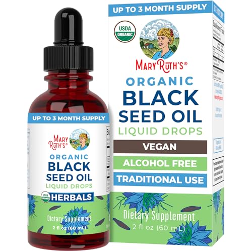 MaryRuth's Organic Black Seed Oil Drops | Immune & Heart Health | 2 Fl Oz
