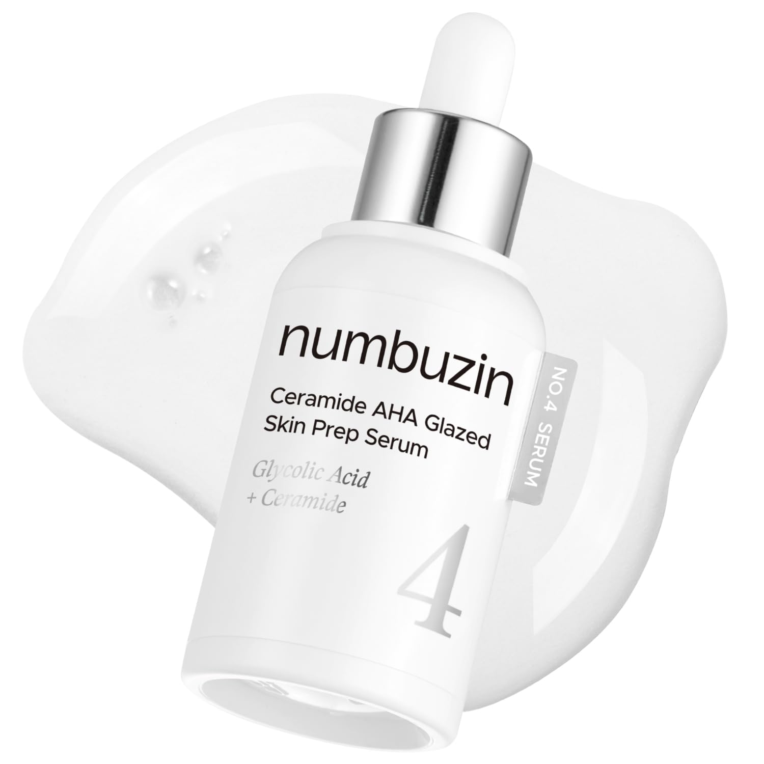 numbuzin No.4 Serum – Ceramide AHA Glazed Skin Prep Serum for Exfoliation & Barrier Repair