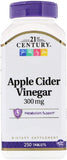21st Century Apple Cider Vinegar 300mg - 250 Tablets - Digestive & Metabolic Support